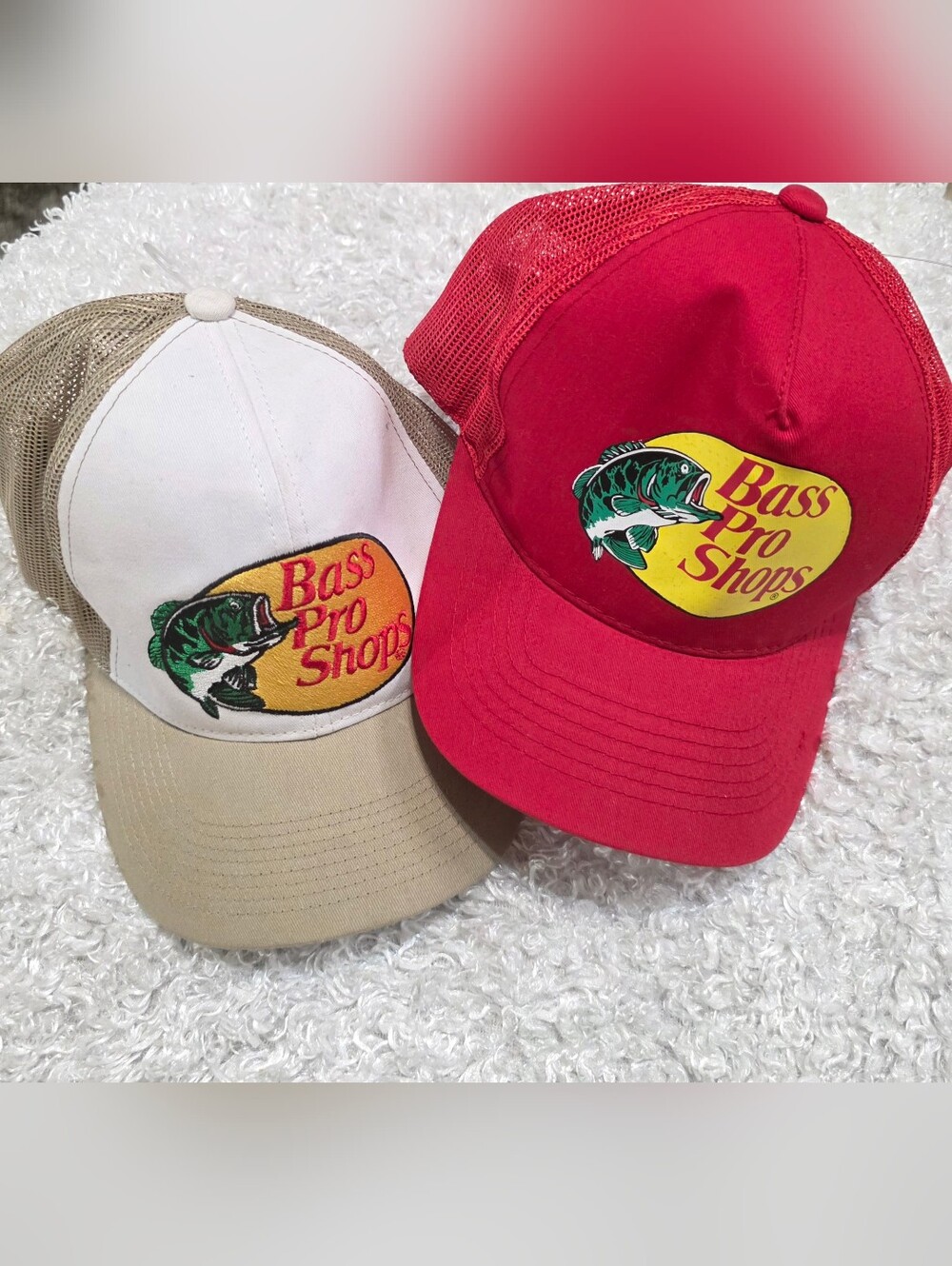 Bass Pro Shops Red Trucker Hat – Fishing Logo Cap